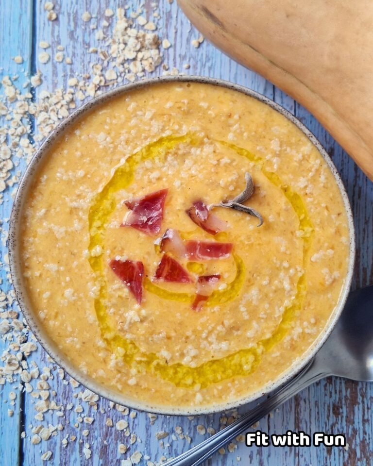 Porridge zucca e fiocchi di latte: piatto unico proteico e cremoso