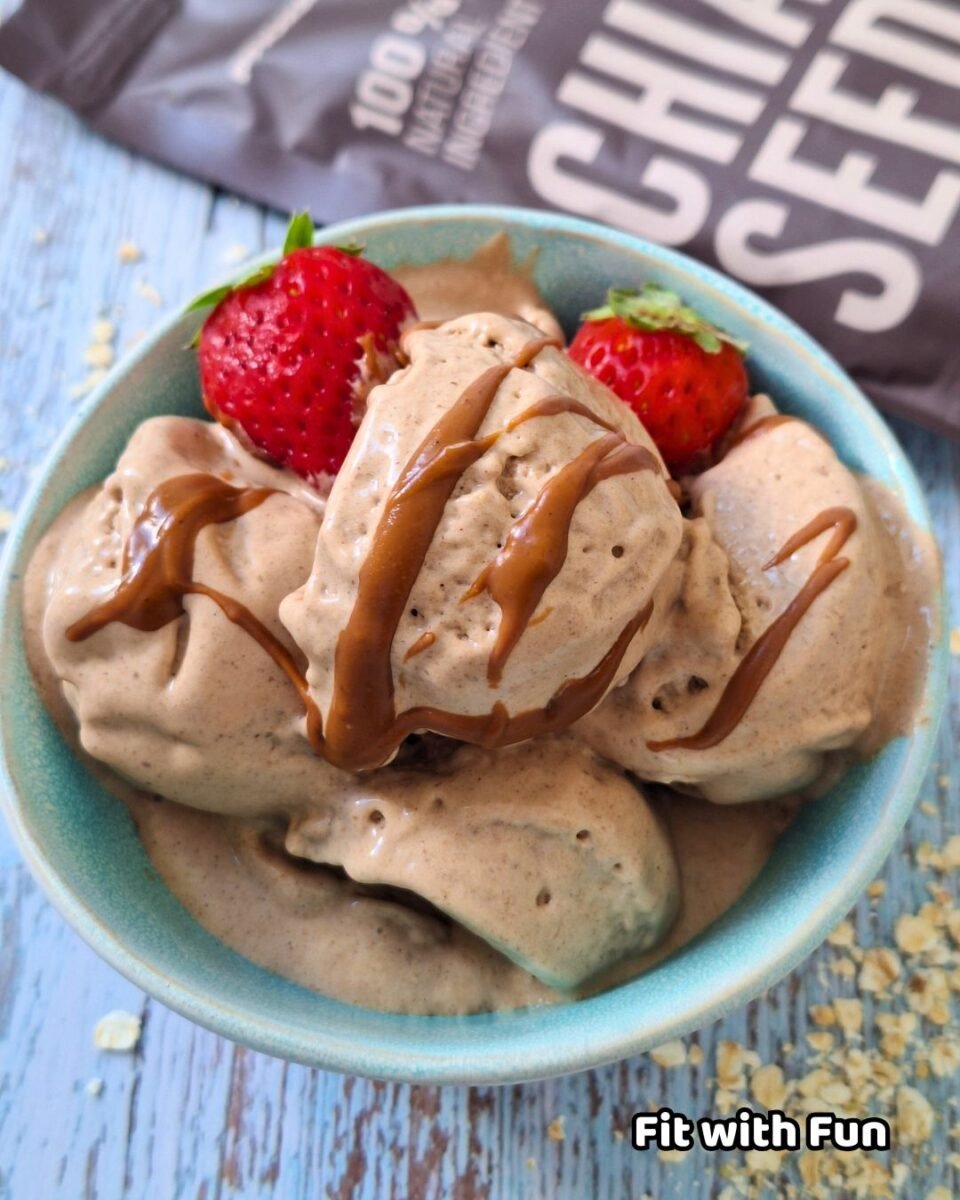 gelato overnight con avena istantanea