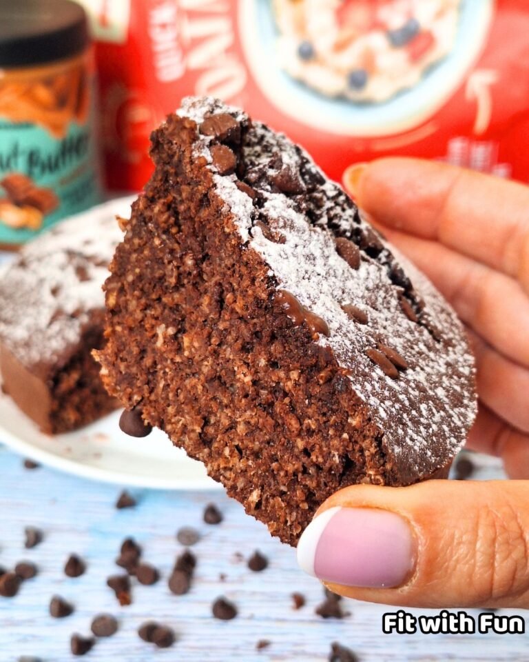 Torta Proteica Avena e Cacao Senza Lattosio in Friggitrice ad Aria