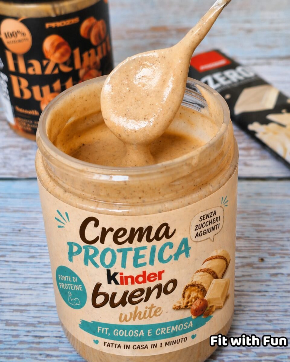 crema proteica kinder bueno white