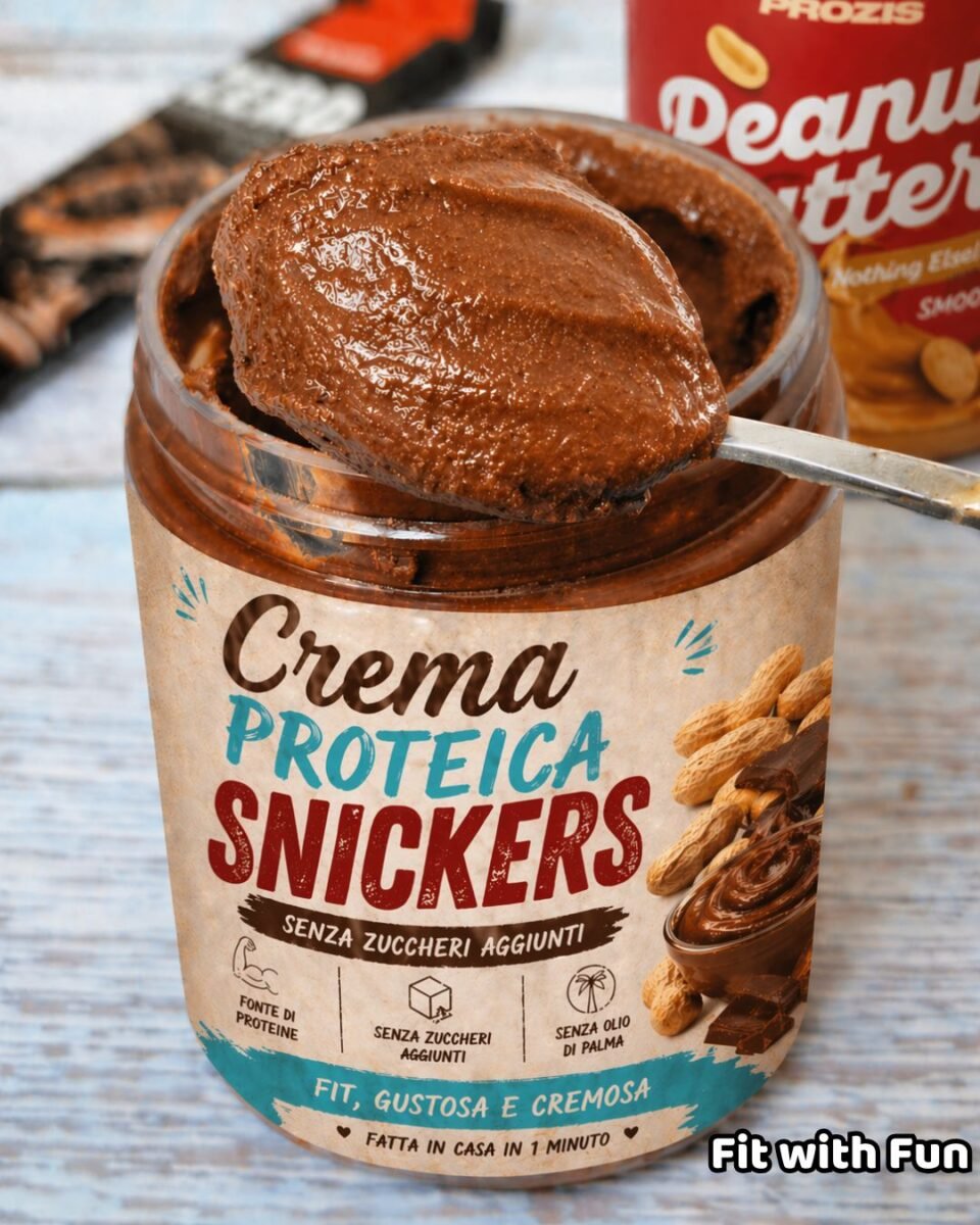 crema proteica snickers