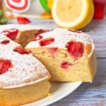 Torta Proteica Fragole Limone e Yogurt in Friggitrice ad Aria