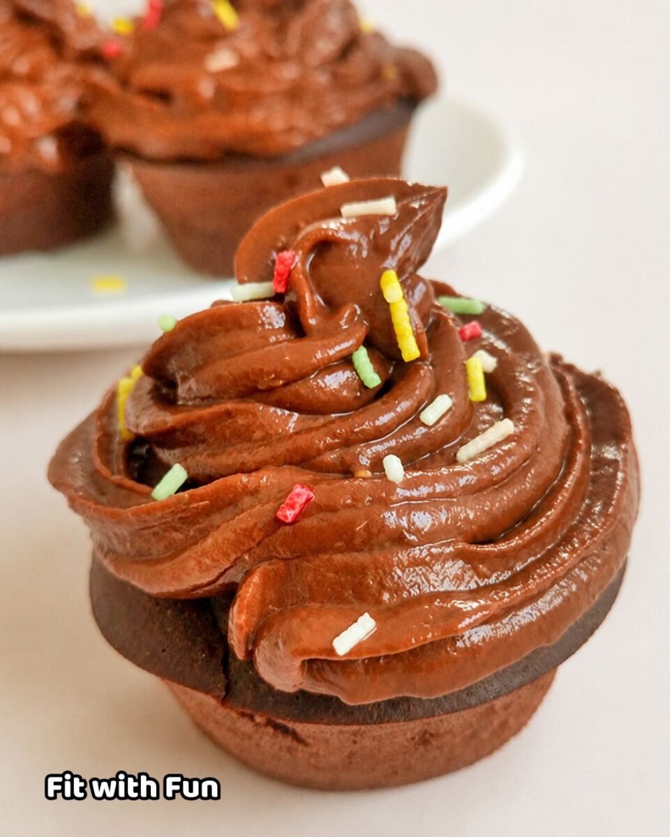 Muffin Keto Senza Farina con Frosting Avocado e Cacao