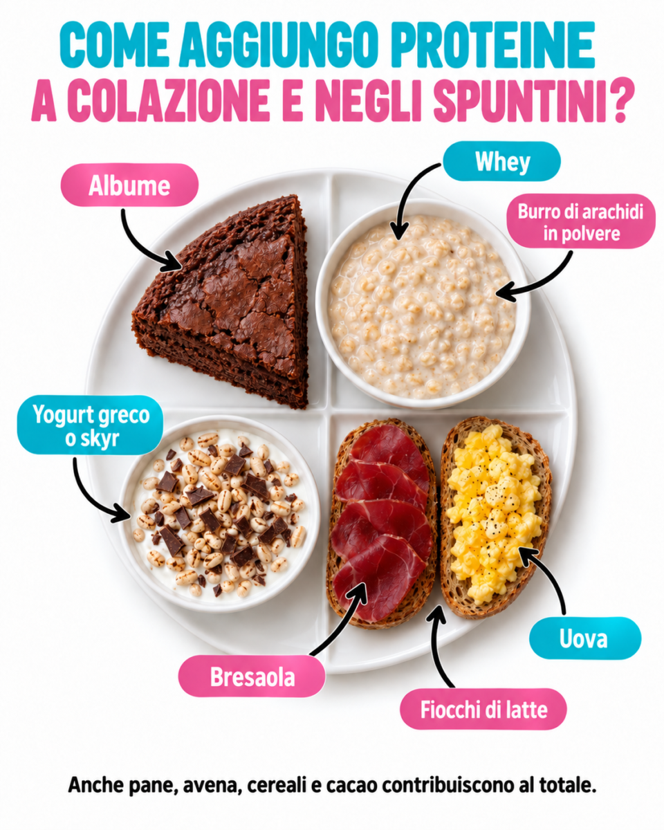 Proteine a Colazione e Merenda
