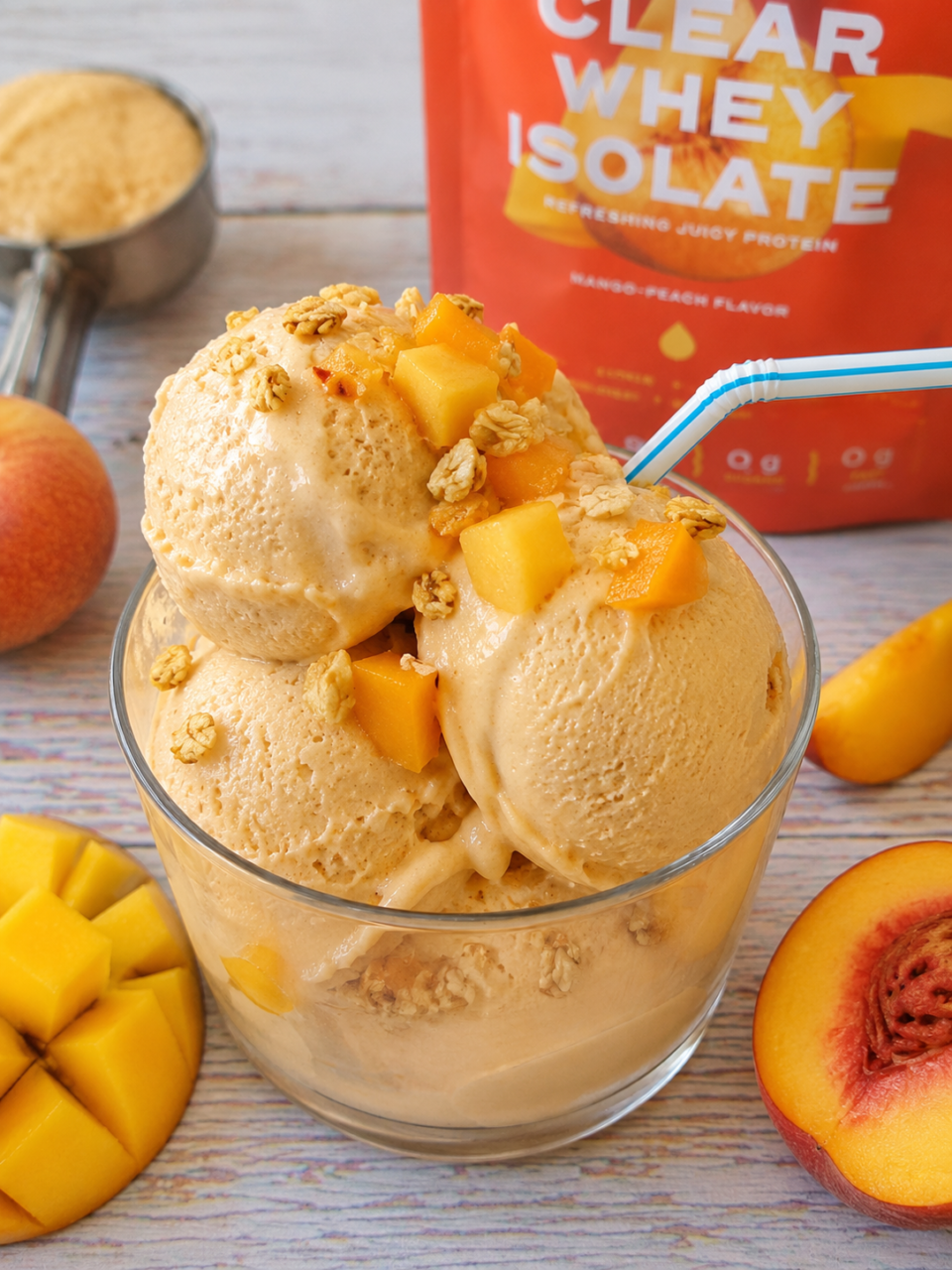 Gelato Proteico ed Ipocalorico Mango & Pesca